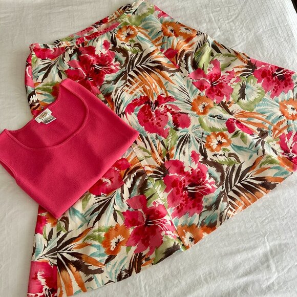 Talbots Shell Sweater Coral Pink Sleeveless Knit Blend Scoop Neck Plus size 1X - Picture 13 of 14